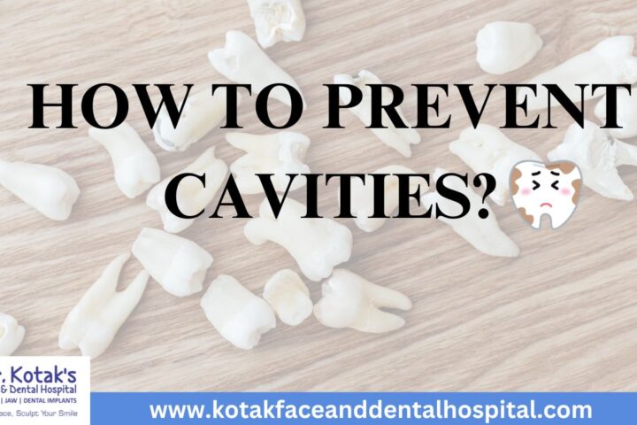 Toothbrush, dental floss, and healthy foods showing effective ways to prevent cavities and maintain oral health.