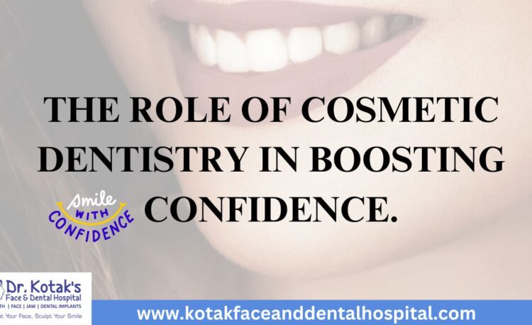 Before and after images showcasing the impact of cosmetic dentistry on enhancing smiles and boosting confidence at Dr. Kotak’s Face and Dental Hospital